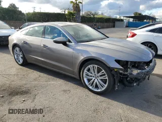 2019 Audi A7 Prestige with VIN WAUS2AF22KN058454, listed as a Copart auction lot 45555485 with 44,306 mi miles and Salvage Title. Bid and sale history available at carsss.com. Image 4.