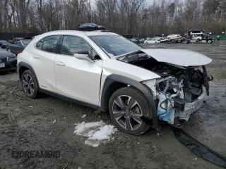 2020 Lexus UX with VIN JTHP9JBH3L2021736, listed as a Copart auction lot 87338594 with 0 mi miles and Salvage Title. Bid and sale history available at carsss.com. Image 4.