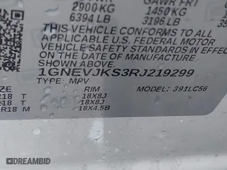 2024 Chevrolet Traverse AWD Z71 with VIN 1GNEVJKS3RJ219299, listed as a IAAI auction lot 41566968 with 11,402 mi miles. Bid and sale history available at carsss.com. Image 9.