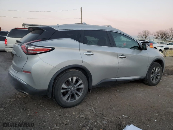 2015 Nissan Murano SV with VIN 5N1AZ2MH3FN229267, listed as a Copart auction lot 82967134 with 139,291 mi miles and Salvage Title. Bid and sale history available at carsss.com. Image 3.