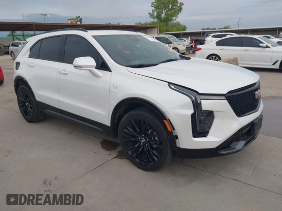 2024 Cadillac XT4 FWD Sport with VIN 1GYFZER42RF246488, listed as a IAAI auction lot 42029551 with 6,476 mi miles and . Bid and sale history available at DreamBid. Image 1.