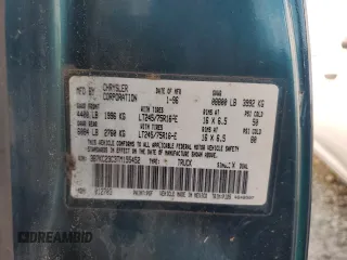 1996 Dodge Ram 2500 with VIN 3B7KC23C3TM155452, listed as a Copart auction lot 78670394 with 325,894 mi miles and Salvage Title. Bid and sale history available at carsss.com. Image 12.