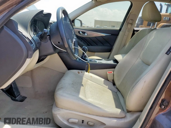 2017 Infiniti Q50 Premium with VIN JN1EV7AP7HM739109, listed as a Copart auction lot 59204345 with 62,480 mi miles and Salvage title. Bid and sale history available at DreamBid. Image 7.
