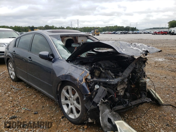 2008 Nissan Maxima 3.5 SE with VIN 1N4BA41E58C828326, listed as a Copart auction lot 65215243 with 0 mi miles and Salvage Title. Bid and sale history available at carsss.com. Image 1.