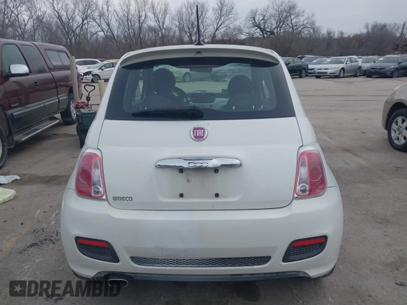 2015 FIAT 500 Sport with VIN 3C3CFFBR3FT509185, listed as a IAAI auction lot 41739081 with 23,555 mi miles. Bid and sale history available at carsss.com. Image 16.
