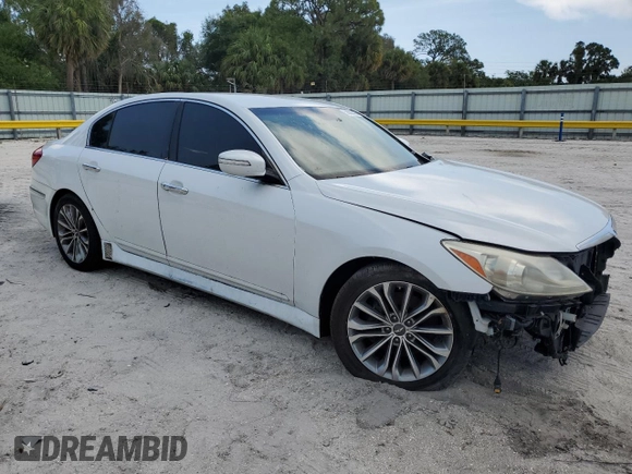 2013 Hyundai Genesis 3.8L z VIN KMHGC4DD7DU244166, wystawiony jako Copart lot #58535535 z przebiegiem 97 449 mil mil oraz Szkoda całkowita • Salvage title. Historia ofert i sprzedaży dostępna na DreamBid. Obrazek 4.