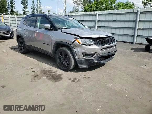 2021 Jeep Compass Altitude with VIN 3C4NJCBB7MT509188, listed as a Copart auction lot 57507125 with 28,279 mi miles and Non repairable. Bid and sale history available at DreamBid. Image 13.