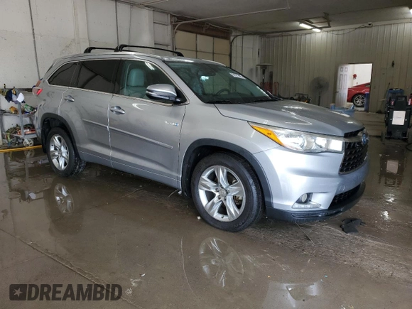 2015 Toyota Highlander Limited with VIN 5TDDCRFH1FS011914, listed as a Copart auction lot 54375325 with 164,661 mi miles and Salvage title. Bid and sale history available at DreamBid. Image 4.