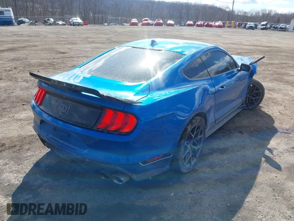 2021 Ford Mustang Mach 1 with VIN 1FA6P8R05M5554964, listed as a IAAI auction lot 41694871 with 38,788 mi miles. Bid and sale history available at carsss.com. Image 4.