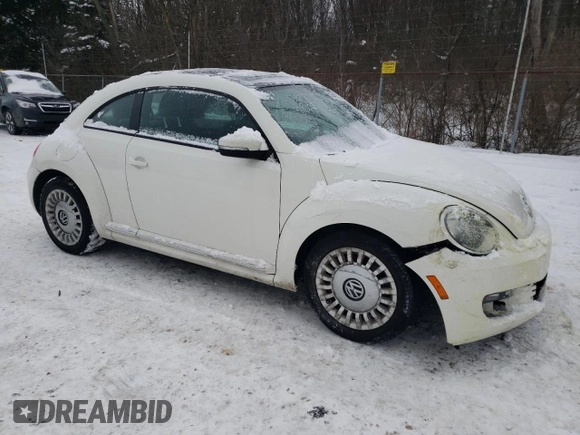 2013 Volkswagen Beetle 2.5L w/Sun with VIN 3VWJP7AT4DM681491, listed as a Copart auction lot 86342784 with Not provided miles and Salvage title. Bid and sale history available at DreamBid. Image 4.