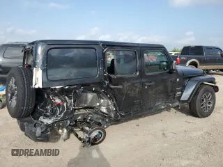 2024 Jeep Wrangler Sahara with VIN 1C4PJXEG8RW262661, listed as a Copart auction lot 55464325 with 561 mi miles and Salvage title. Bid and sale history available at DreamBid. Image 3.
