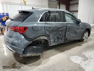 2022 Audi Q3 Premium with VIN WA1AUCF33N1002302, listed as a Copart auction lot 51973985 with 49,886 mi miles and Salvage Title. Bid and sale history available at carsss.com. Image 3.