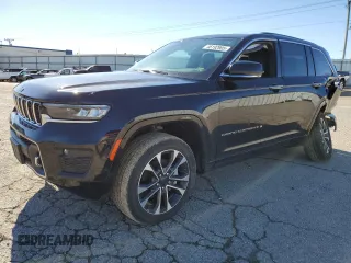 2022 Jeep Grand Cherokee Overland with VIN 1C4RJHDGXN8606733, listed as a Copart auction lot 46192905 with 37,506 mi miles and Salvage title. Bid and sale history available at DreamBid. Image 1.