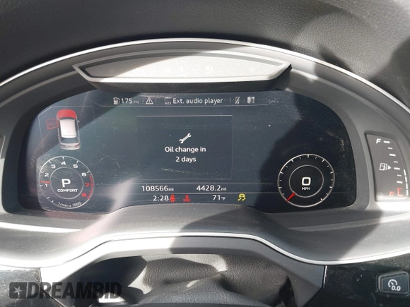 2017 Audi Q7 Prestige with VIN WA1VAAF79HD057566, listed as a IAAI auction lot 41172824 with 108,566 mi miles. Bid and sale history available at carsss.com. Image 7.