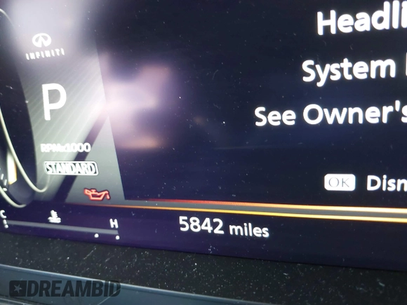 2023 Infiniti QX60 Luxe with VIN 5N1DL1FR2PC332501, listed as a IAAI auction lot 42486078 with 5,842 mi miles and . Bid and sale history available at DreamBid. Image 15.