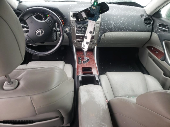 2007 Lexus IS 250 with VIN JTHCK262272011350, listed as a Copart auction lot 86956974 with 143,802 mi miles and Salvage Title. Bid and sale history available at carsss.com. Image 8.