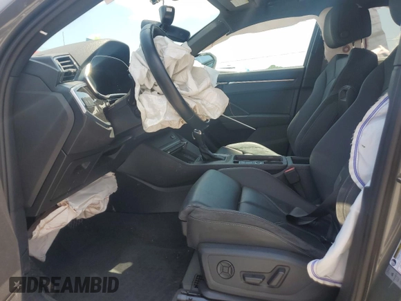 2022 Audi Q3 S line Premium Plus with VIN WA1EECF33N1143143, listed as a Copart auction lot 62233115 with Not provided miles and Salvage title. Bid and sale history available at DreamBid. Image 7.