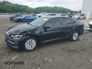2019 Volkswagen Jetta S with VIN 3VWC57BU7KM128742, listed as a Copart auction lot 58776385 with 128,343 mi miles and Salvage title. Bid and sale history available at DreamBid. Image 1.