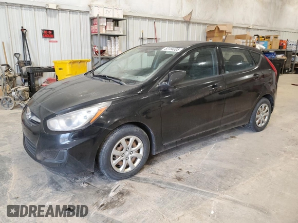 2013 Hyundai Accent GL with VIN KMHCT5AE4DU136721, listed as a Copart auction lot 53184005 with 354,709 mi miles and Clean Title. Bid and sale history available at carsss.com. Image 1.