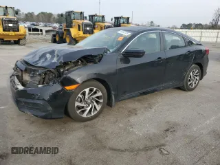 2016 Honda Civic Sedan EX with VIN 19XFC2F77GE051871, listed as a Copart auction lot 48493705 with 121,169 mi miles and Salvage Title. Bid and sale history available at carsss.com. Image 1.