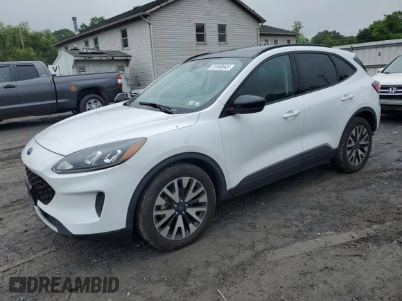 2020 Ford Escape SE Sport Hybrid with VIN 1FMCU9BZ5LUB13470, listed as a Copart auction lot 55960645 with 106,798 mi miles and Salvage title. Bid and sale history available at DreamBid. Image 1.