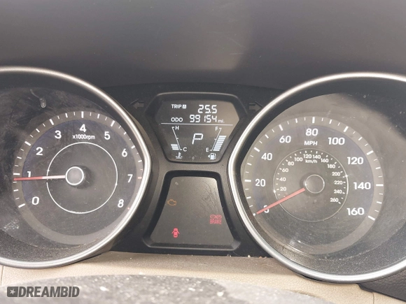 2012 Hyundai Elantra GLS with VIN 5NPDH4AEXCH095704, listed as a IAAI auction lot 42093583 with 99,154 mi miles. Bid and sale history available at carsss.com. Image 7.