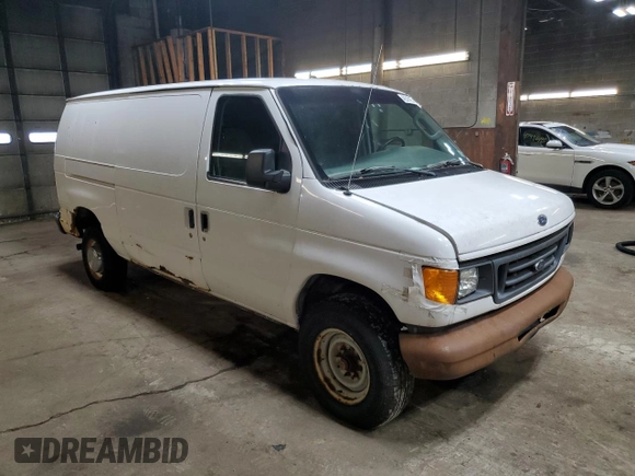 2005 Ford Econoline Cargo with VIN 1FTSE34S15HB03573, listed as a Copart auction lot 48318155 with 214,768 mi miles and Clean Title. Bid and sale history available at DreamBid. Image 4.