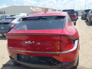2023 Kia EV6 Wind with VIN KNDC34LA4P5129291, listed as a IAAI auction lot 40110727 with 15,301 mi miles. Bid and sale history available at carsss.com. Image 16.