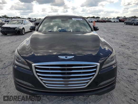 2016 Hyundai Genesis 3.8L with VIN KMHGN4JE6GU132566, listed as a Copart auction lot 74428234 with 70,891 mi miles and Salvage Title. Bid and sale history available at carsss.com. Image 5.
