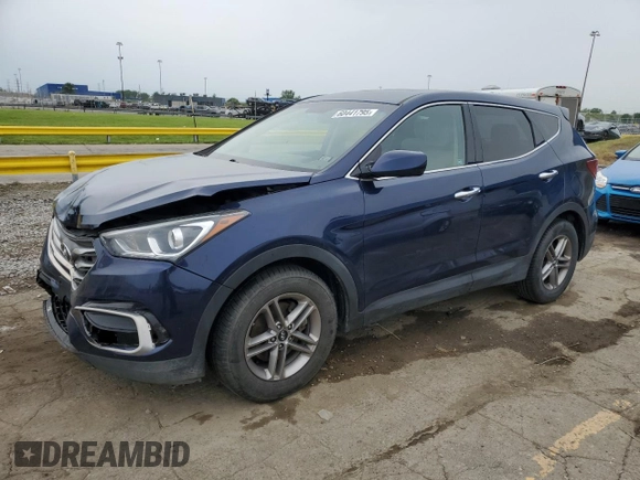 2017 Hyundai Santa Fe 2.4L with VIN 5XYZT3LB1HG496588, listed as a Copart auction lot 60441795 with 136,361 mi miles and Clean title. Bid and sale history available at DreamBid. Image 1.
