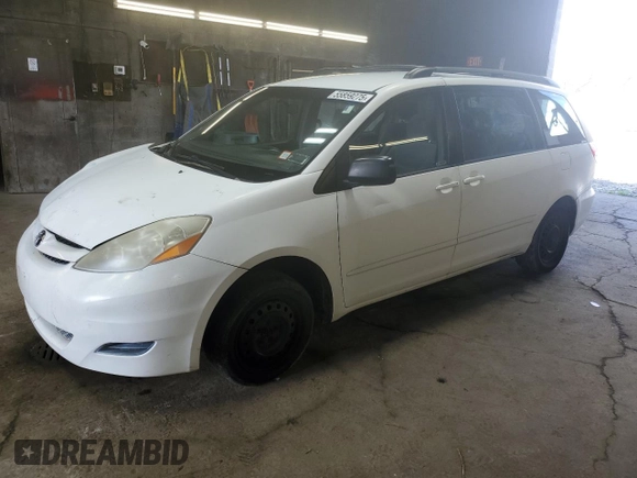 2006 Toyota Sienna CE with VIN 5TDZA23C76S575627, listed as a Copart auction lot 55859275 with 178,385 mi miles and Clean Title. Bid and sale history available at DreamBid. Image 1.