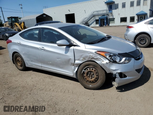 2013 Hyundai Elantra GLS with VIN 5NPDH4AE4DH262205, listed as a Copart auction lot 58466865 with 94,201 mi miles and Salvage title. Bid and sale history available at DreamBid. Image 4.