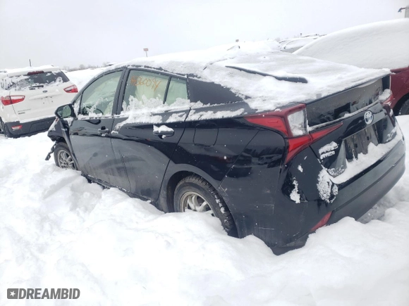 2019 Toyota Prius LE with VIN JTDL9RFUXK3009422, listed as a Copart auction lot 87360094 with 0 mi miles and Salvage Title. Bid and sale history available at carsss.com. Image 2.