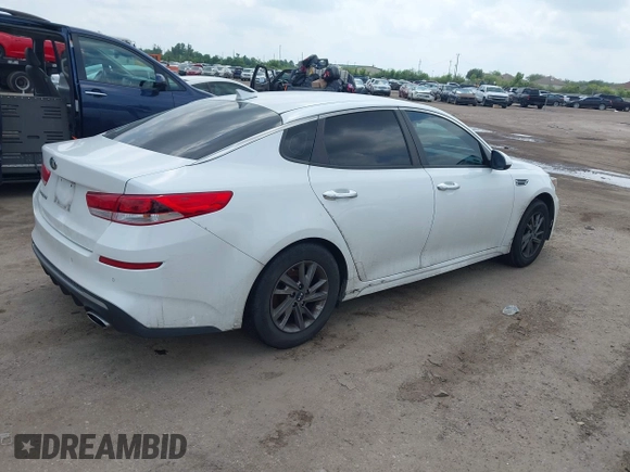 2019 Kia Optima LX with VIN 5XXGT4L32KG337466, listed as a IAAI auction lot 42113128 with 109,409 mi miles and . Bid and sale history available at DreamBid. Image 4.