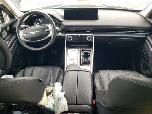 2021 Genesis GV80 with VIN KMUHBDSB1MU052669, listed as a Copart auction lot 56065915 with 83,118 mi miles and Salvage title. Bid and sale history available at DreamBid. Image 8.