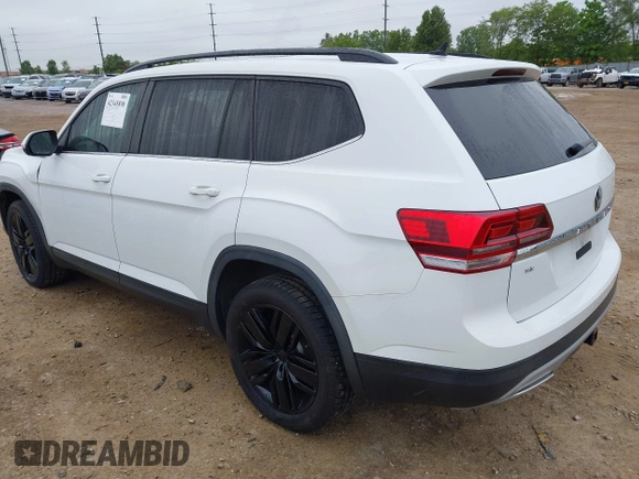 2020 Volkswagen Atlas SE with VIN 1V2WR2CA6LC502996, listed as a IAAI auction lot 42345898 with 94,627 mi miles and . Bid and sale history available at DreamBid. Image 3.