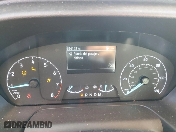 2020 Ford Transit Cargo with VIN 1FTBW3X83LKA00782, listed as a Copart auction lot 48718785 with 294,192 mi miles and Salvage Title. Bid and sale history available at DreamBid. Image 9.