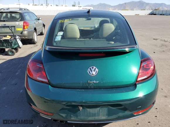 2017 Volkswagen Beetle 1.8T SE with VIN 3VWJ17AT5HM611196, listed as a Copart auction lot 75110544 with 33,427 mi miles and Salvage Title. Bid and sale history available at carsss.com. Image 6.