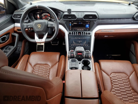 2019 Lamborghini Urus с VIN ZPBUA1ZL9KLA00879, выставлен на аукционе Copart как лот 58017485 с пробегом 23 614 миль миль и Списание • Salvage title. История ставок и продаж доступна на DreamBid. Изображение 8.