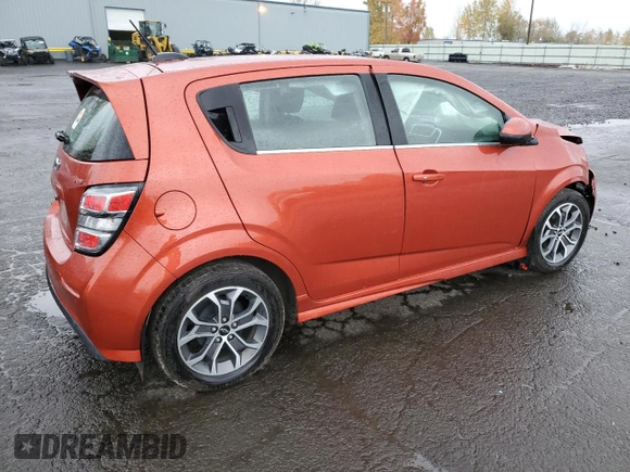 2020 Chevrolet Sonic LT with VIN 1G1JD6SB9L4118368, listed as a Copart auction lot 80234344 with 89,594 mi miles and Salvage title. Bid and sale history available at DreamBid. Image 3.