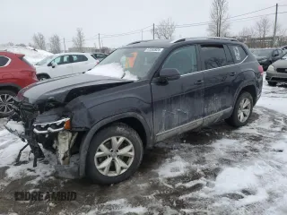 2019 Volkswagen Atlas SEL with VIN 1V2MR2CA2KC606617, listed as a Copart auction lot 47283925 with 128,710 mi miles and Salvage title. Bid and sale history available at DreamBid. Image 1.