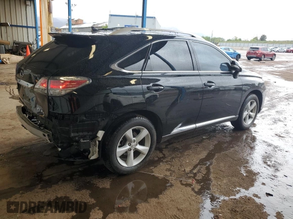2013 Lexus RX 350 with VIN 2T2BK1BA5DC206212, listed as a Copart auction lot 57661055 with 108,811 mi miles and Salvage title. Bid and sale history available at DreamBid. Image 3.