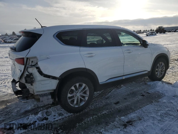 2019 Hyundai Santa Fe SE with VIN 5NMS2CAD8KH083878, listed as a Copart auction lot 45535045 with 70,592 mi miles and Salvage Title. Bid and sale history available at carsss.com. Image 3.