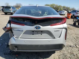 2020 Toyota Prius Prime LE with VIN JTDKARFP3L3129111, listed as a Copart auction lot 52462165 with 56,015 mi miles and Salvage Title. Bid and sale history available at carsss.com. Image 6.