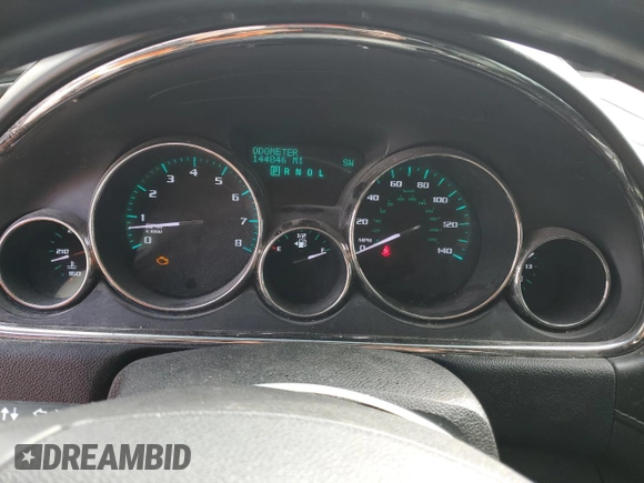 2017 Buick Enclave Leather with VIN 5GAKRBKD0HJ325295, listed as a Copart auction lot 47008875 with 144,846 mi miles and Salvage Title. Bid and sale history available at DreamBid. Image 9.