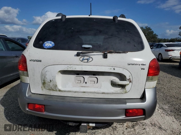 2005 Hyundai Santa Fe GLS with VIN KM8SC13D95U868823, listed as a Copart auction lot 80675094 with 0 mi miles and Salvage Title. Bid and sale history available at carsss.com. Image 6.