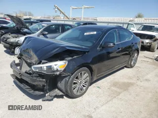 2016 Kia Cadenza Premium with VIN KNALN4D70G5209651, listed as a Copart auction lot 52408295 with 116,993 mi miles and Salvage Title. Bid and sale history available at carsss.com. Image 1.