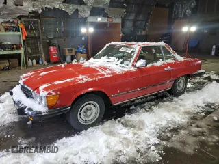 1985 Mercedes-Benz SL with VIN WDBBA45C9FA020491, listed as a Copart auction lot 83799374 with 57,321 mi miles and Clean title. Bid and sale history available at DreamBid. Image 1.