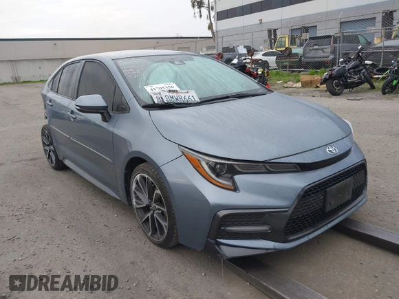 2020 Toyota Corolla SE with VIN JTDS4RCE9LJ019928, listed as a IAAI auction lot 41705356 with 33,456 mi miles and . Bid and sale history available at DreamBid. Image 1.