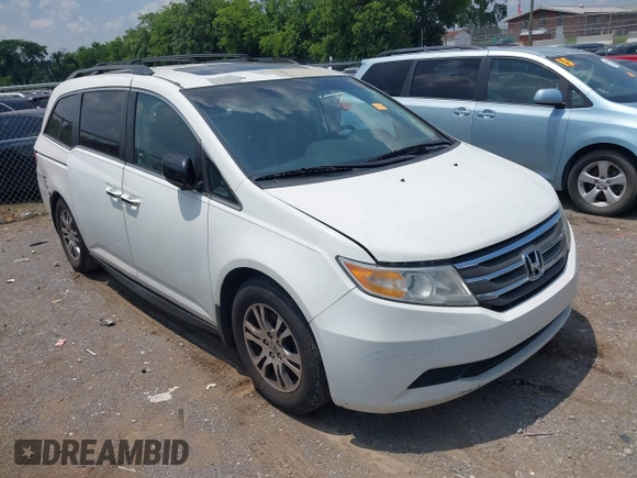 2012 Honda Odyssey EX-L with VIN 5FNRL5H63CB063684, listed as a IAAI auction lot 42576742 with 170,656 mi miles and . Bid and sale history available at DreamBid. Image 1.